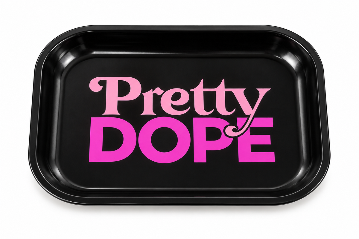 Pretty Dope Rolling Tray — Black