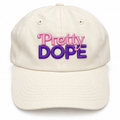 Pretty Dope Embroidered Cap — Cream