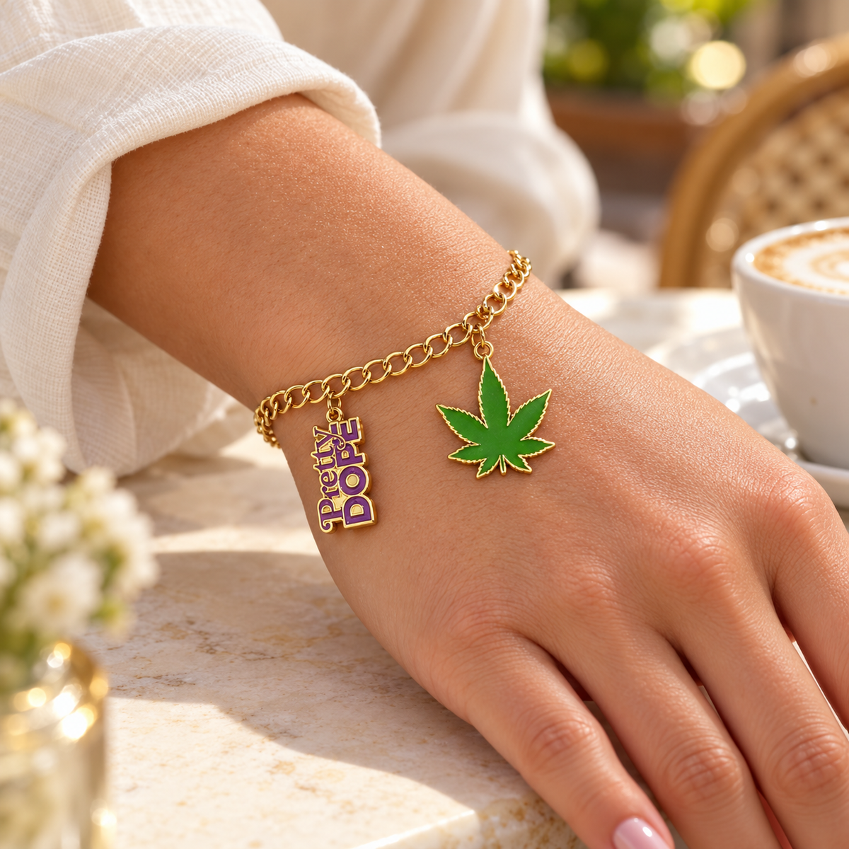 Pretty Dope Charm Bracelet