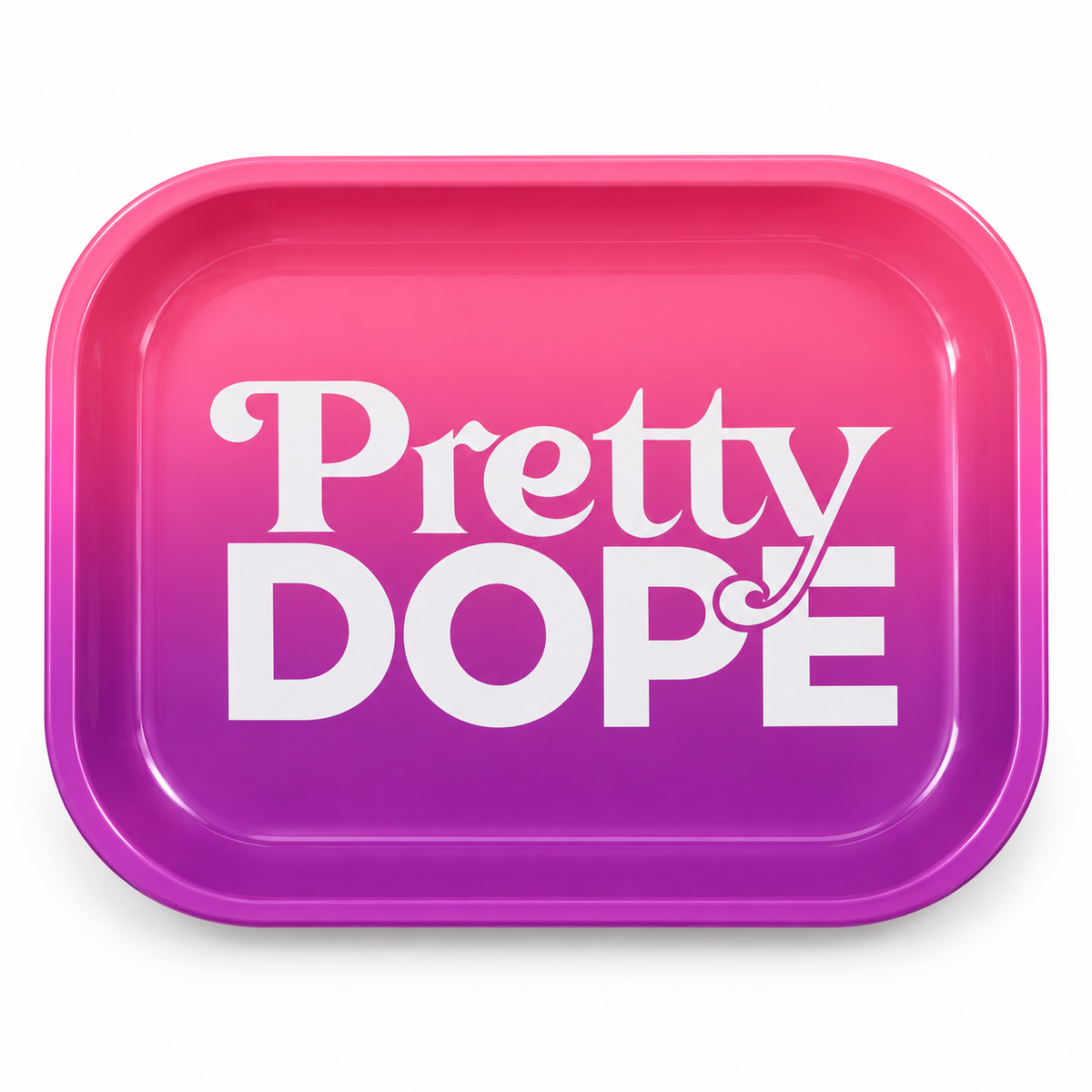 Pretty Dope Rolling Tray — Pink & Purple Ombré